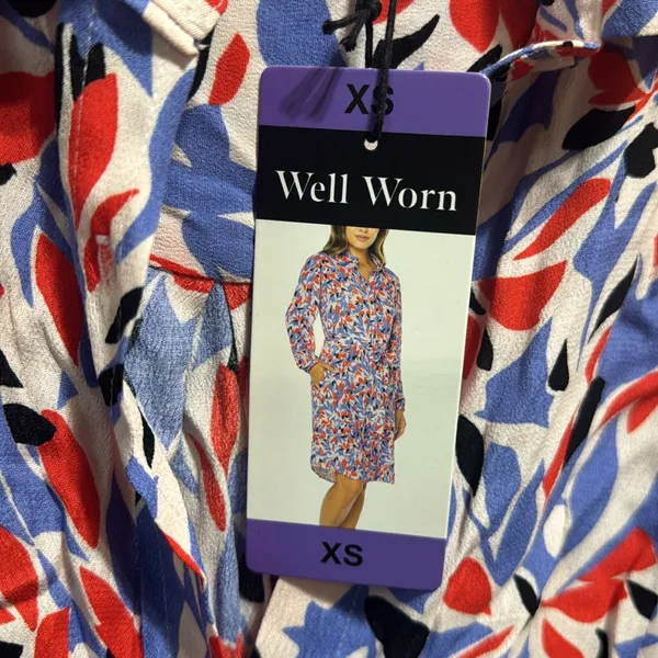 Well worn womens dress with belt tie nwt - Image 9