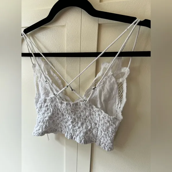 Free People FP One Intimately Adella Longline‎ Bralette White Size Small - Image 8