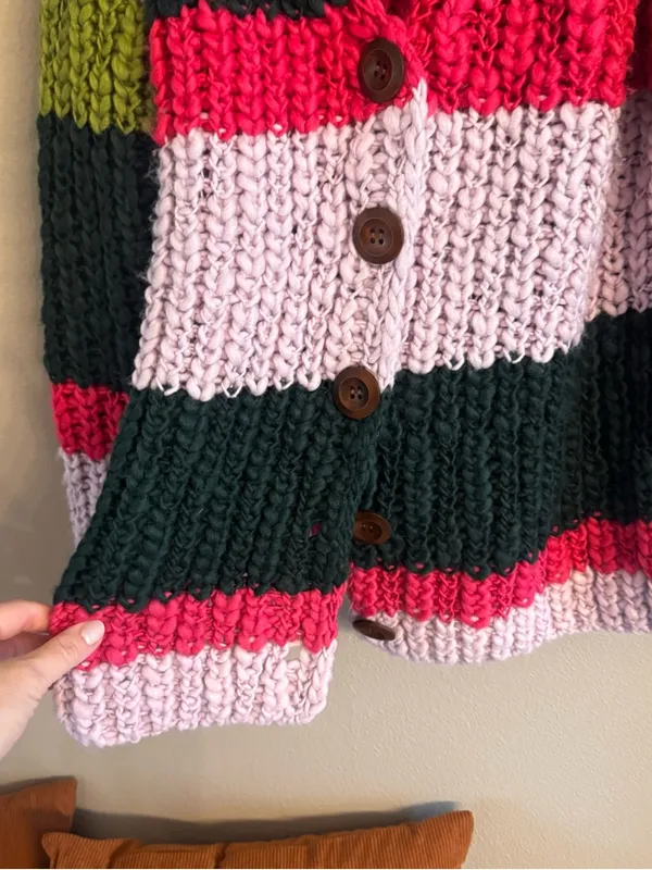 FREE PEOPLE Myles‎ Chunky Striped Cardi - Image 3
