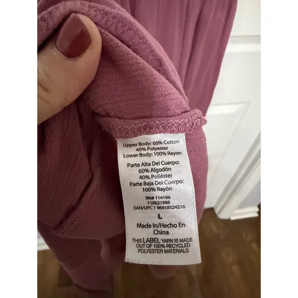 Frye Womens Button Front Maxi Dress Mauve Pink Sleeveless Gauze Pocket Small‎ - Image 9