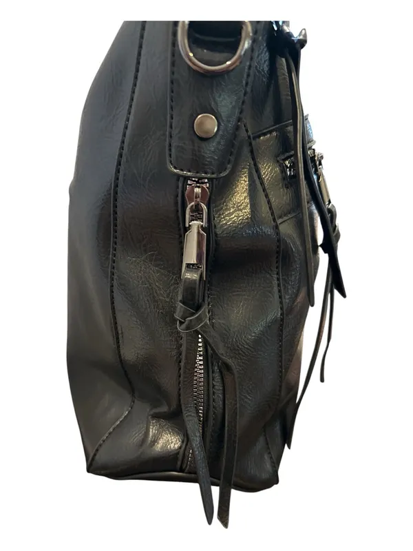 Classic Black Women’s Hobo Bag - Versatile Everyday Tote - Image 5