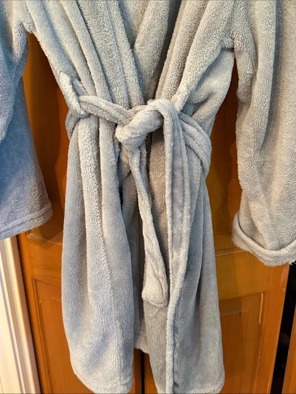 🤗🤗🤗3 for 12$🤗🤗🤗Slouchy Short Robe for Women - Light Gray - Image 3