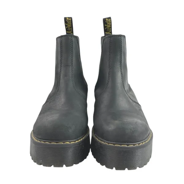 Dr. Martens Rometty Women's Black Leather Slip On Platform Chelsea Boots Size 9 - Image 2