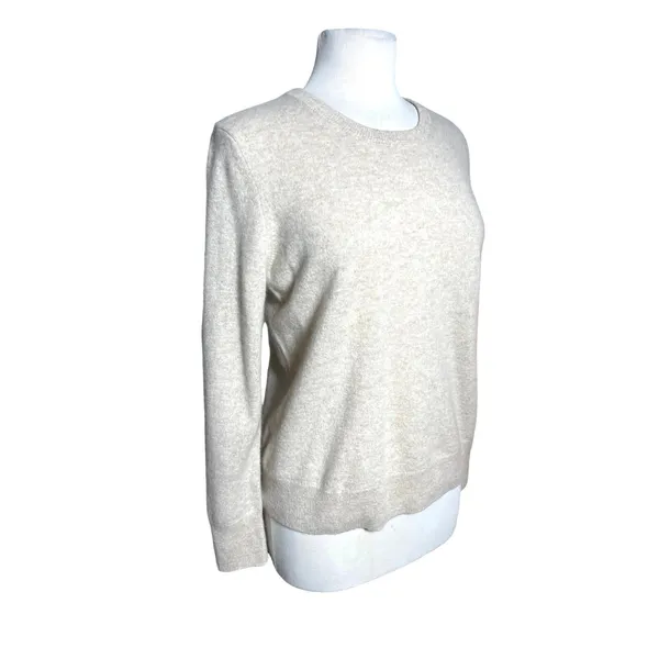 NADAAM Women’s The Original Cashmere Crewneck Sweater in Oat - Image 3