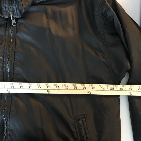 Columbia Womens Windbreaker Jacket Cinch Waist Packable Zip Pockets Black XL - Image 3