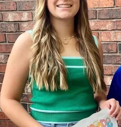 Amazon Green and blue summer top - Image 3