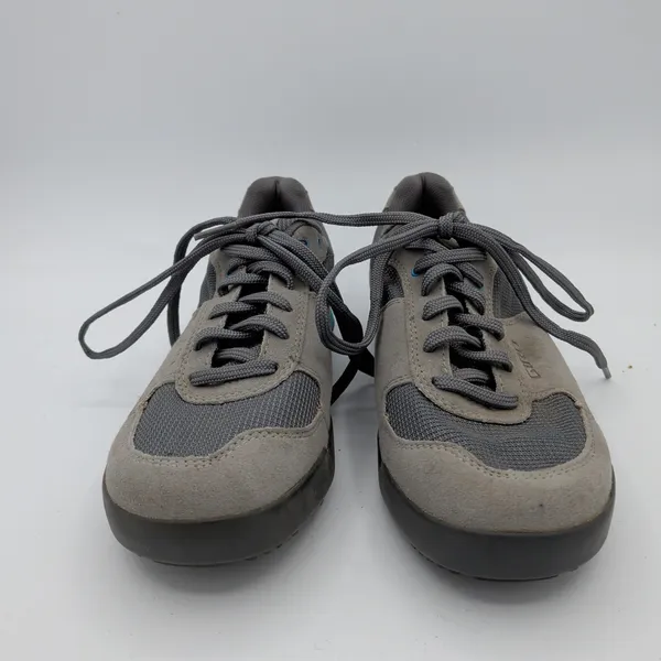 Giro Petra VR Womens‎ Mountain Bike Shoes Grey Blue Vibram Sole Size 6 EU 37 - Image 3