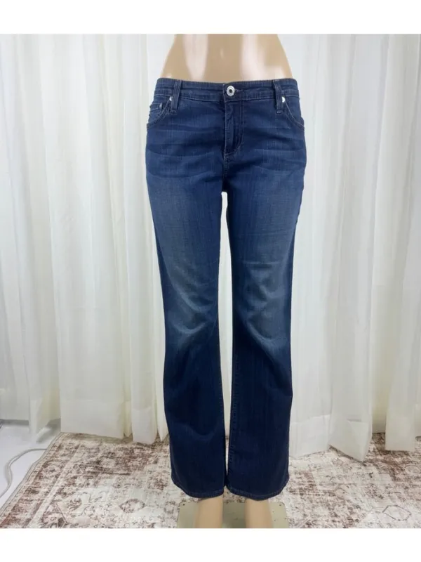 Women's Adriano Goldschmied The Angelina Petite Boot Cut Denim Jeans Size 32R - Image 3