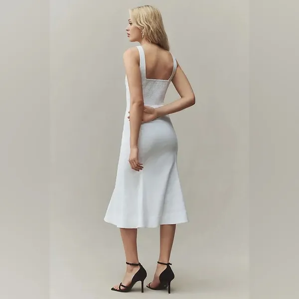 NWT BHLDN Sweetheart Fit and Flare Bow Tie Midi Dress - Image 2
