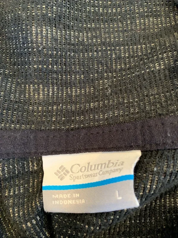 Columbia Women's Large Gray and Black Hooded Zip Up Space Dye Lightweight Jacket - Image 11