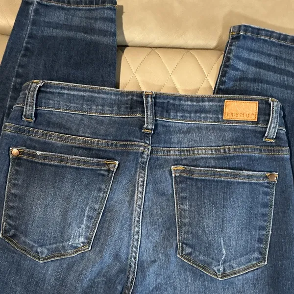 Judy Blue Dark Wash Skinny Jeans - Image 6