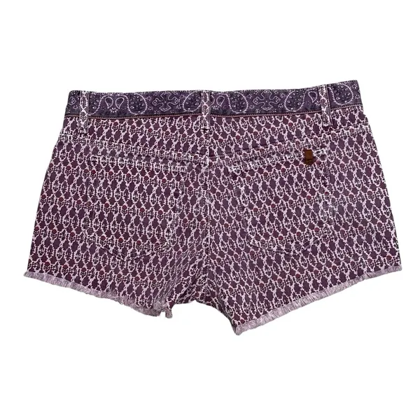 Joe's Jeans Shorts Women's Size 30 Purple Stretch Cotton Blend Denim Beach - Image 4