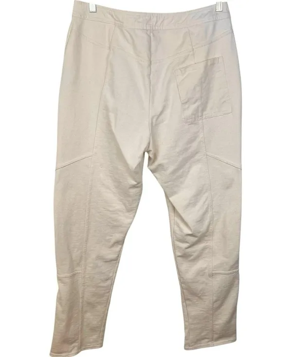 Zara Cream Moto Utility Pants L - Image 8