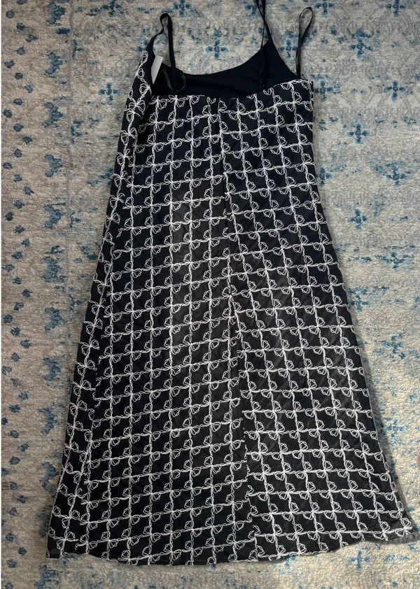 Lisa Says Gah Black Bow Dress - Image 2