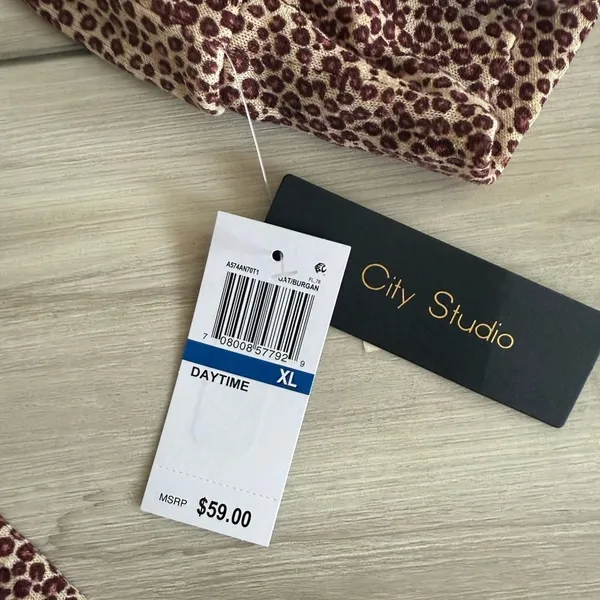 City Studio Leopard Dress Brown XL NWT - Image 4