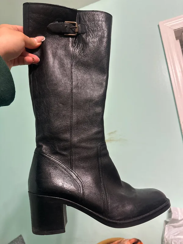 Clarks Mascarpone Ela Women Black Leather Boots - Image 4
