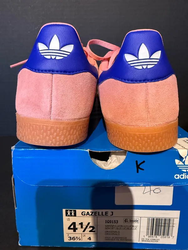 Adidas Gazelle Cotton Candy 5.5W/4.5Y - Image 4