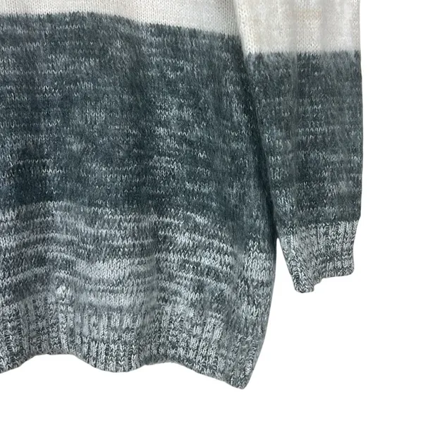 Universal Threads Colorblock Space Dye Knit Pullover Sweater Grey Cozy Size XS - Image 3