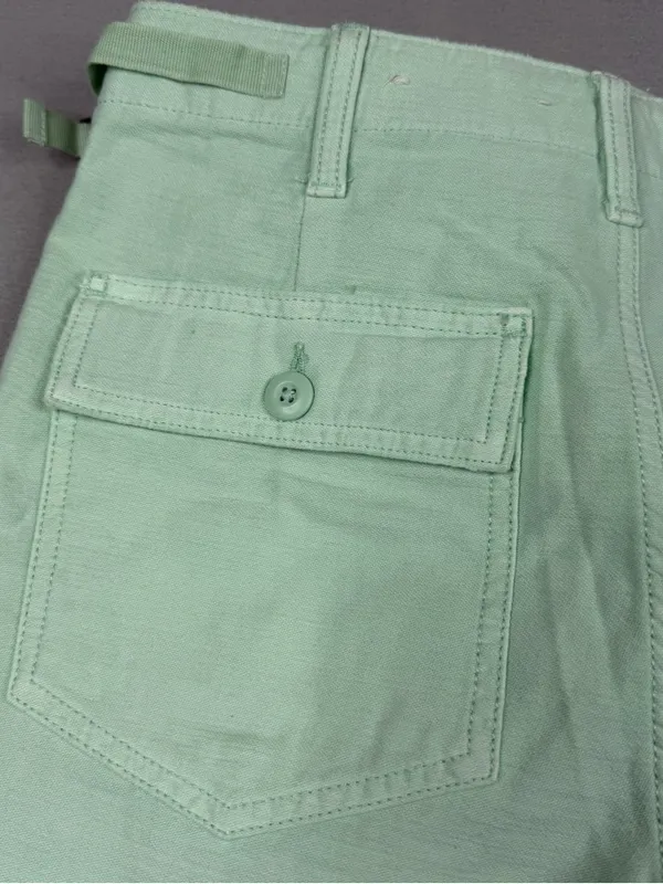 American Eagle High Rise Shorts Womens 4 Mint Green Cotton Utility Preppy - Image 4