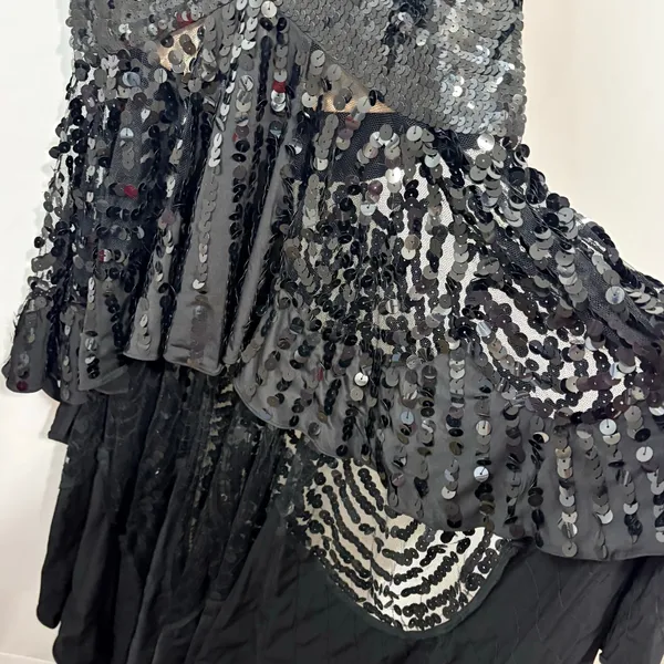 Mandalay Women’s Sleeveless Sequin Hi Low Formal Gown Dress Black Size 6 NWT - Image 4