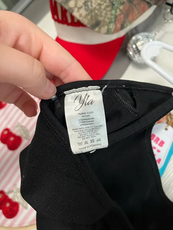 Young LA sports bra Black Size L - Image 2