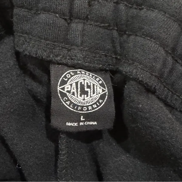 Pacsun Black Flare Drawstring Sweatpants Women’s Large - Image 3
