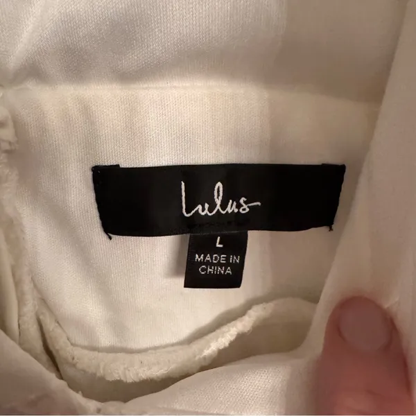 LULUS Be The Cutest White Eyelet‎ Embroidered Mini Dress - Image 4