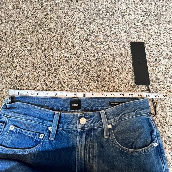 EDWIN Anderson Ankle 90s‎ Relaxed Fit Women Jeans Size 27 Medium Wash Denim - Image 5