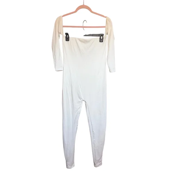 Bumpsuit‎ Off Shoulder Long Sleeve Maternity Jumpsuit The Bella Size Medium - Image 6