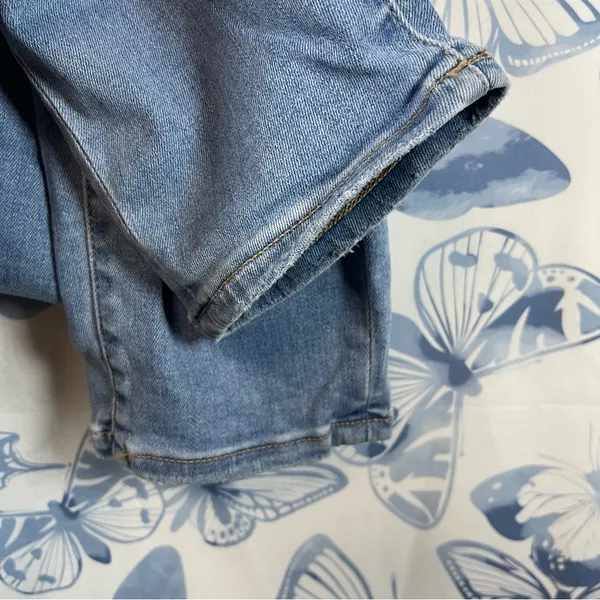 American Eagle Outfitters Women's Blue Distressed Jeans SZ 14 - Image 5
