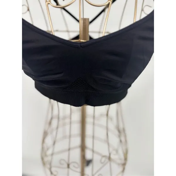 Victoria’s Secret Pink Crocheted Black Bralette Bra Womens Size Medium - Image 5