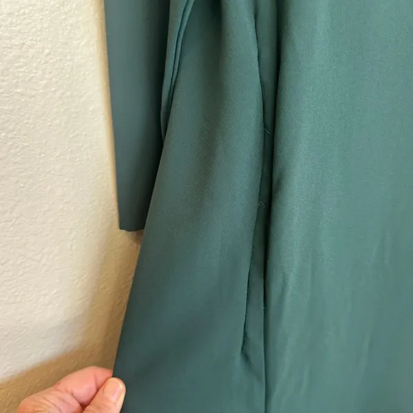Adam Lippes Dark Green Wide Leg Jumpsuit SIZE 6 Long Sleeve Career Designer $528 - Image 10