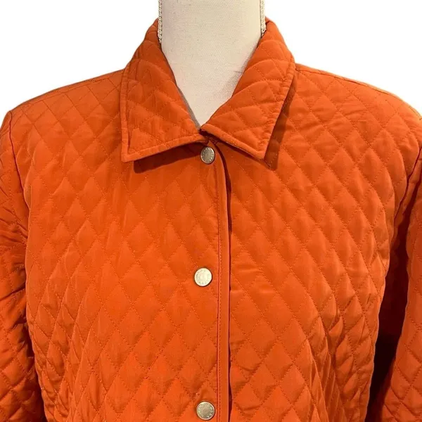 Vintage Susan Graver Quilted Utility Jacket Size S Barn Equestrian Cabincore - Image 2