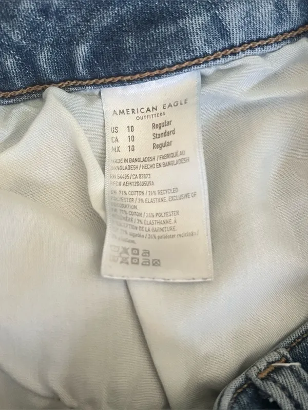 American Eagle Super Hi Rise Jeggings Size 10 - Image 6