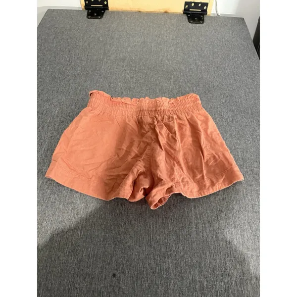 women's A New Day Orange linen blend shorts size small 3" inseam elastic waist - Image 7