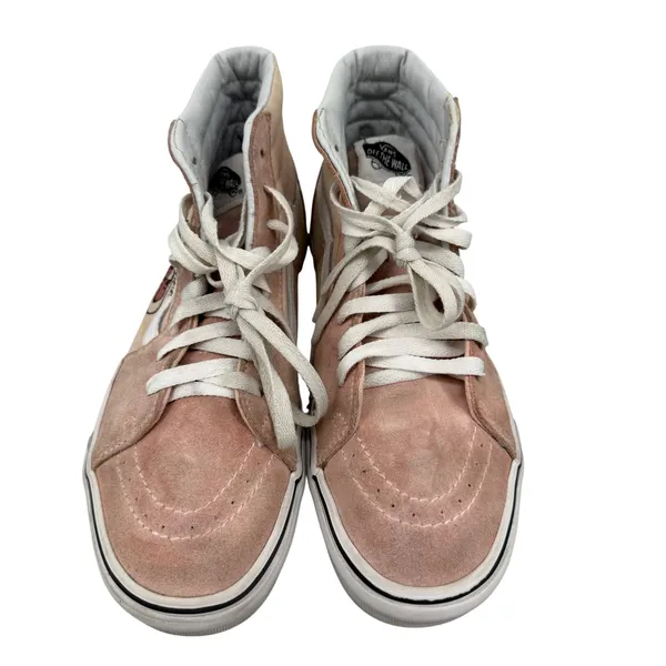 Vans‎ x Disney Sk8-Hi Mickey Minnie Mouse Pink Suede Floral Sneakers Womens 9 - Image 2