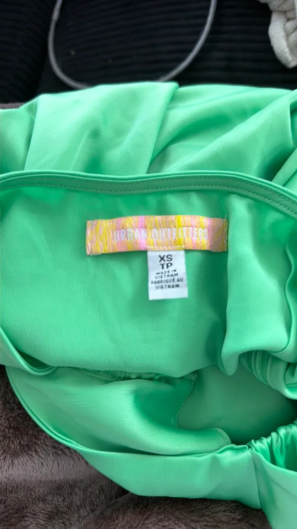 Urban Outfitters Green Strapless Dress - Image 5