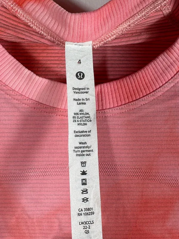 Lululemon Swiftly Tech Short Sleeve Shirt 2.0 Marble‎ Dye Raspberry Cream 4 - Image 8