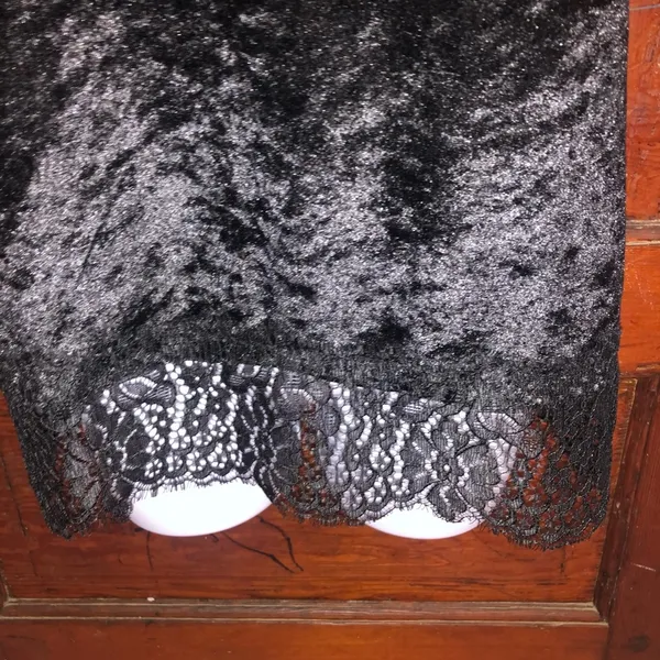 Black Spaghetti Top Blouse - Image 3