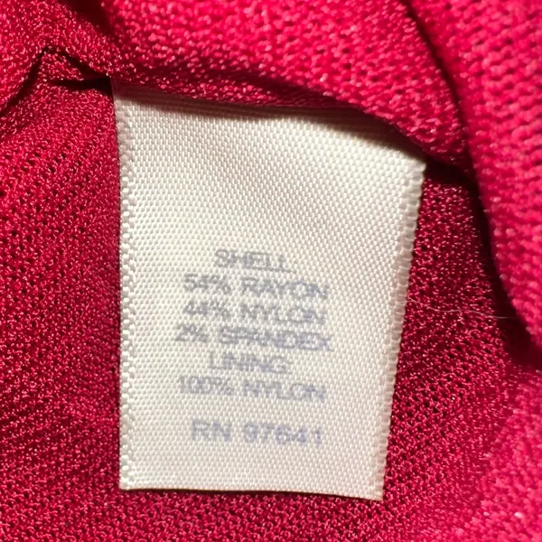 NWT J JILL Preppy‎ Scarlet Lace Overlay Button-Up Stretch Cardigan - large - Image 5