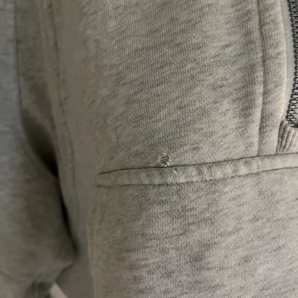 lululemon athletica Light Gray Half-Zip Hoodie - Image 3