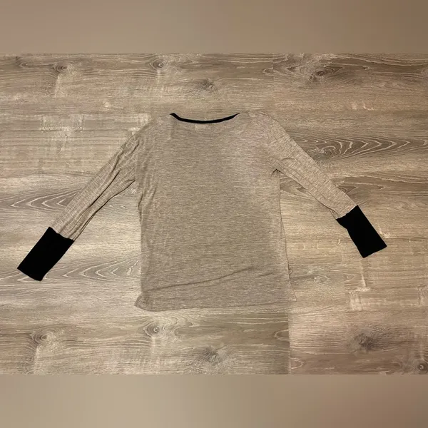 Madewell Brown And Black Long Sleeve Top Women’s Size S - Image 6