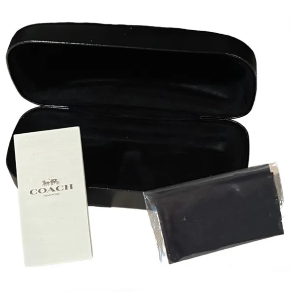 Coach New York Black Hard Shell Clamshell Eyeglass Sunglass Case - Image 5