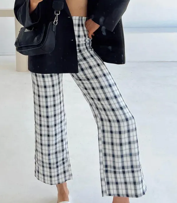 Princess Polly Plaid Straight Leg Pants NWOT - Image 6