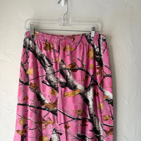 Legendary Y2k Deer Gear Pink Camo Pajama Pants Lounge Sleepwear‎ Women's XL - Image 3