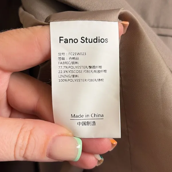 ✨Fano Studios Tan Sz Medium Jacket✨ - Image 9
