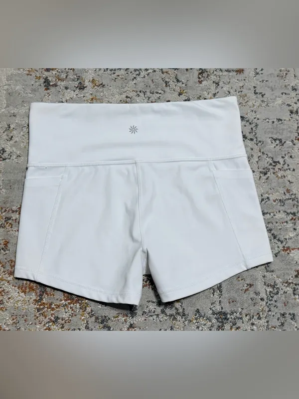 Athleta bike shorts size Small white - Image 4