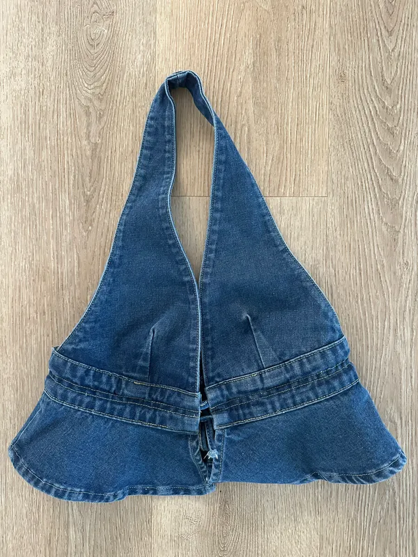 Denim Halter Top - Image 3