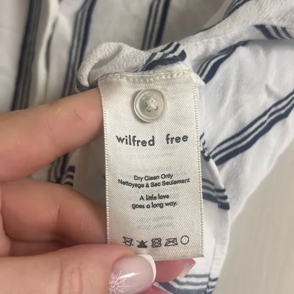 ✨Aritzia Wilfred Free The Tie Front Sz Xs Blouse✨ - Image 9
