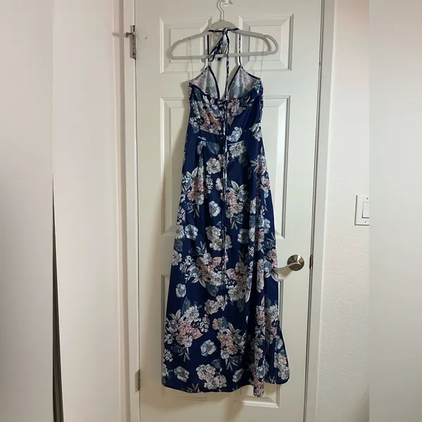 Parisian Works Pink and Blue Maxi Sundress Sleeveless Size 6‎ Tall US - Image 4